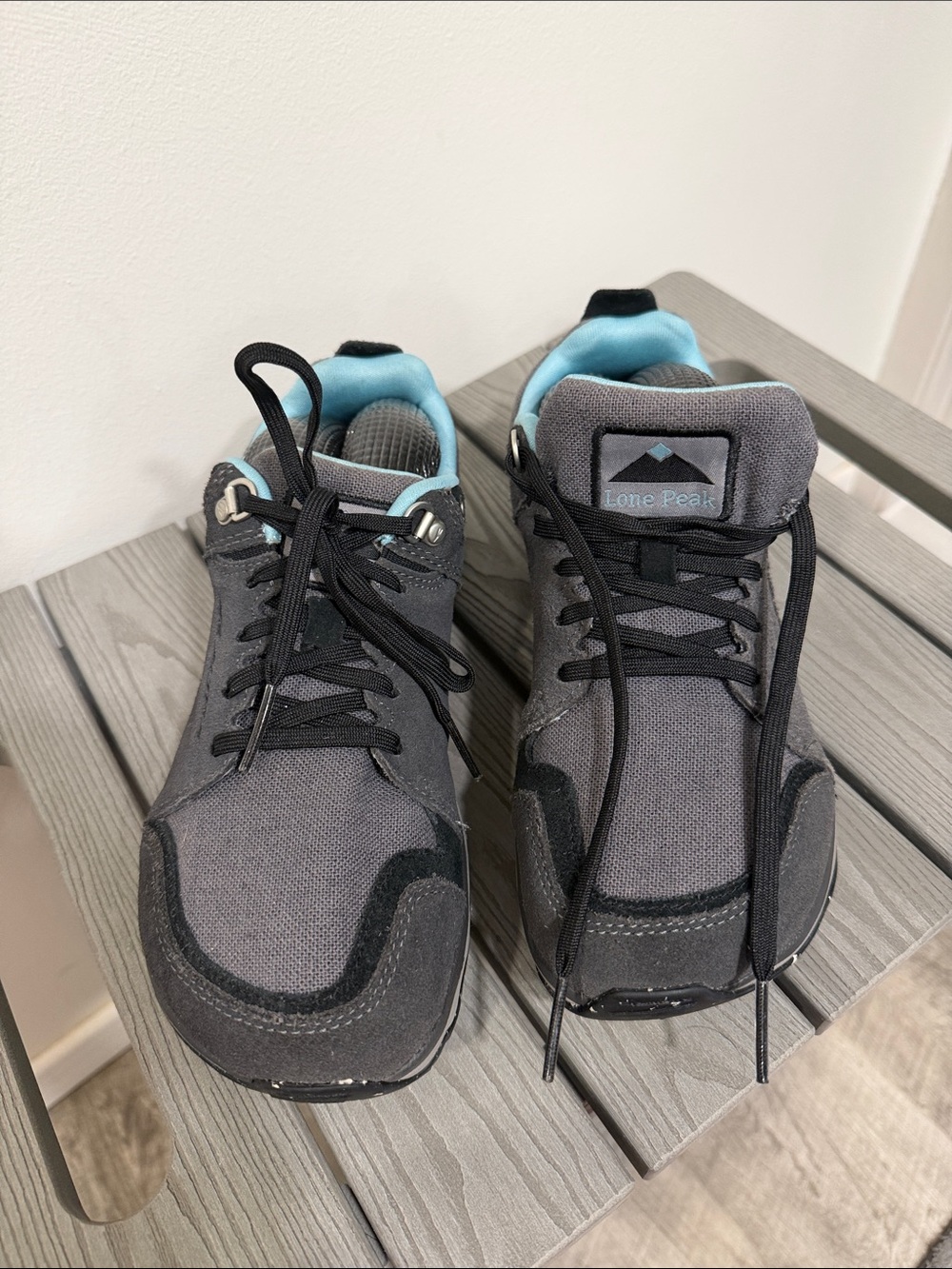 Altra Gray Athletic Sneakers with Light Blue Lining